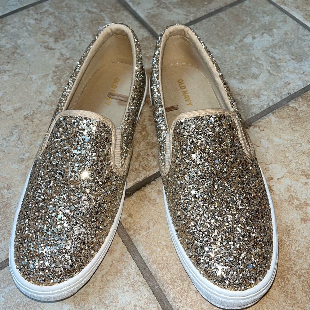 Glitter slip on’s